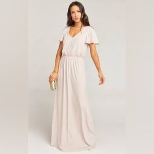 Show Me Your Mumu XL Michelle Maxi Dress in Dusty Pink Crisp